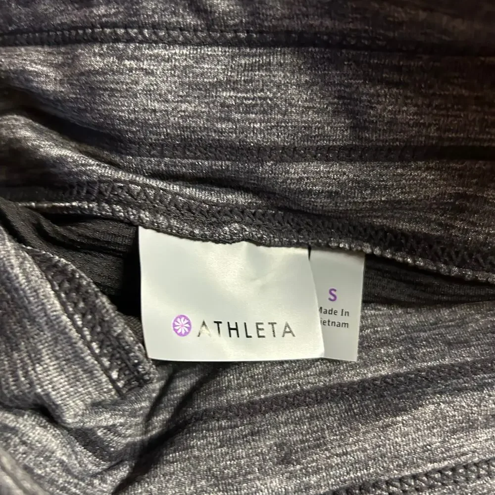 Athleta Metro Skort Womens Small Heathered Gray Zip Pockets Performance Golf